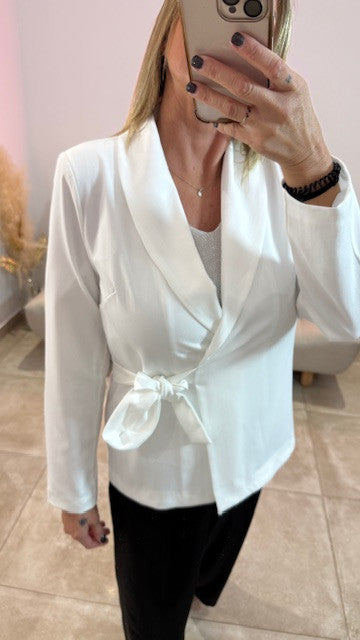 Blazer Cache cœur NICO Blanc