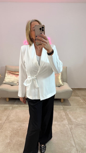 Blazer Cache cœur NICO Blanc