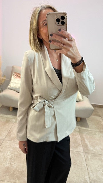 Blazer Cache cœur NICO Beige