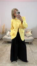 Blazer Croisé à Pois ANAÏS Jaune
