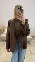 Blazer croisé NOLAN Chocolat