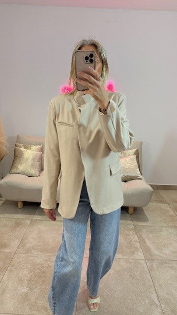 Blazer croisé NOLAN Beige