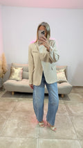 Blazer croisé NOLAN Beige