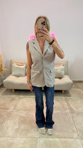 Blazer Sans manches LILO Taupe