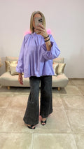 Blouse Dos nu HARLOW Lilas