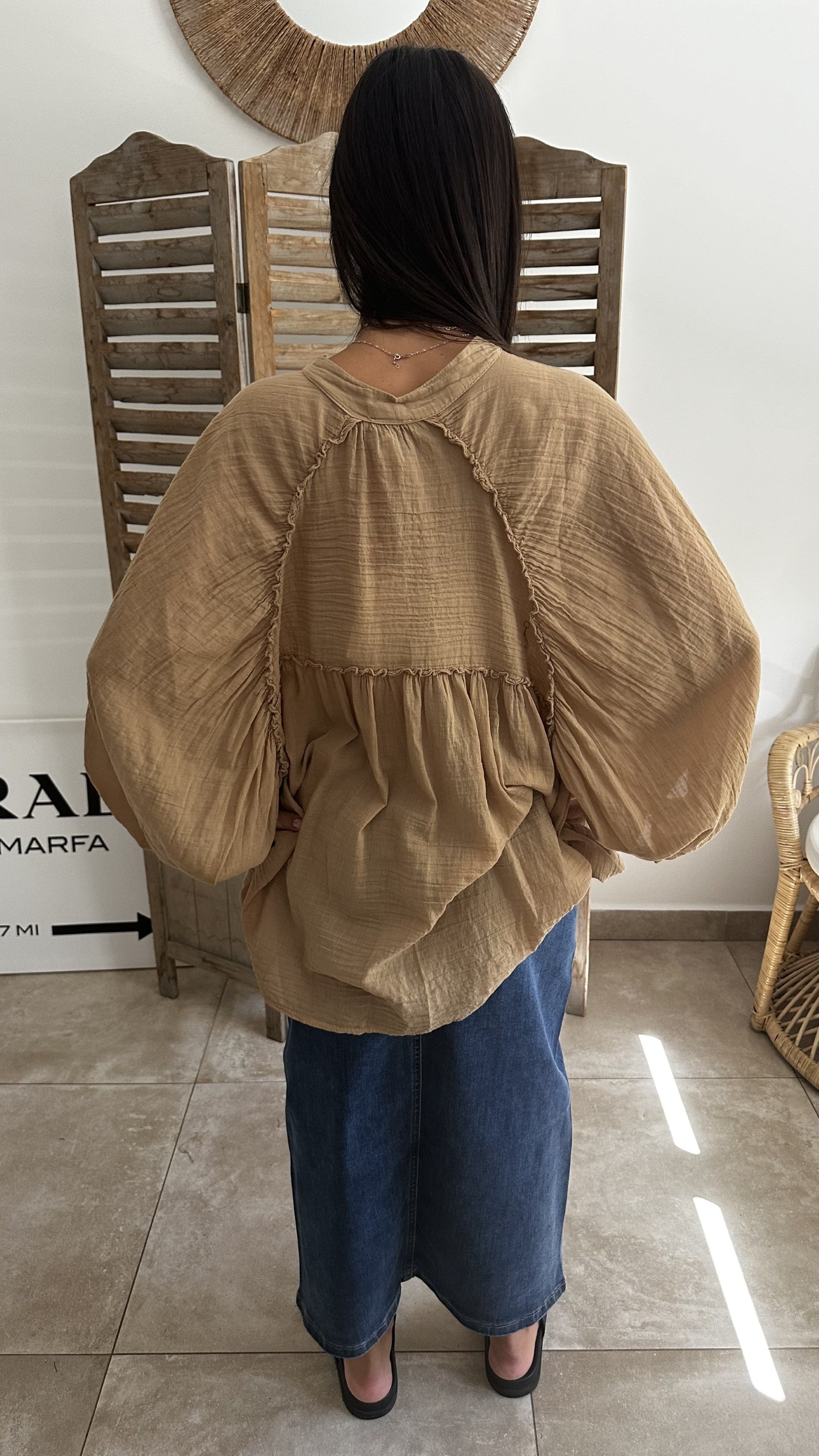 Blouse LAORA Camel