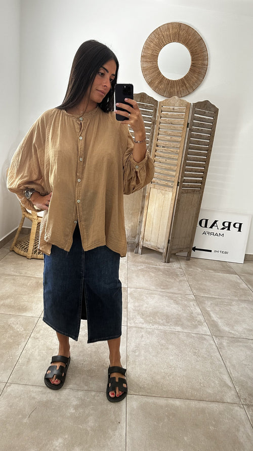 Blouse LAORA Camel