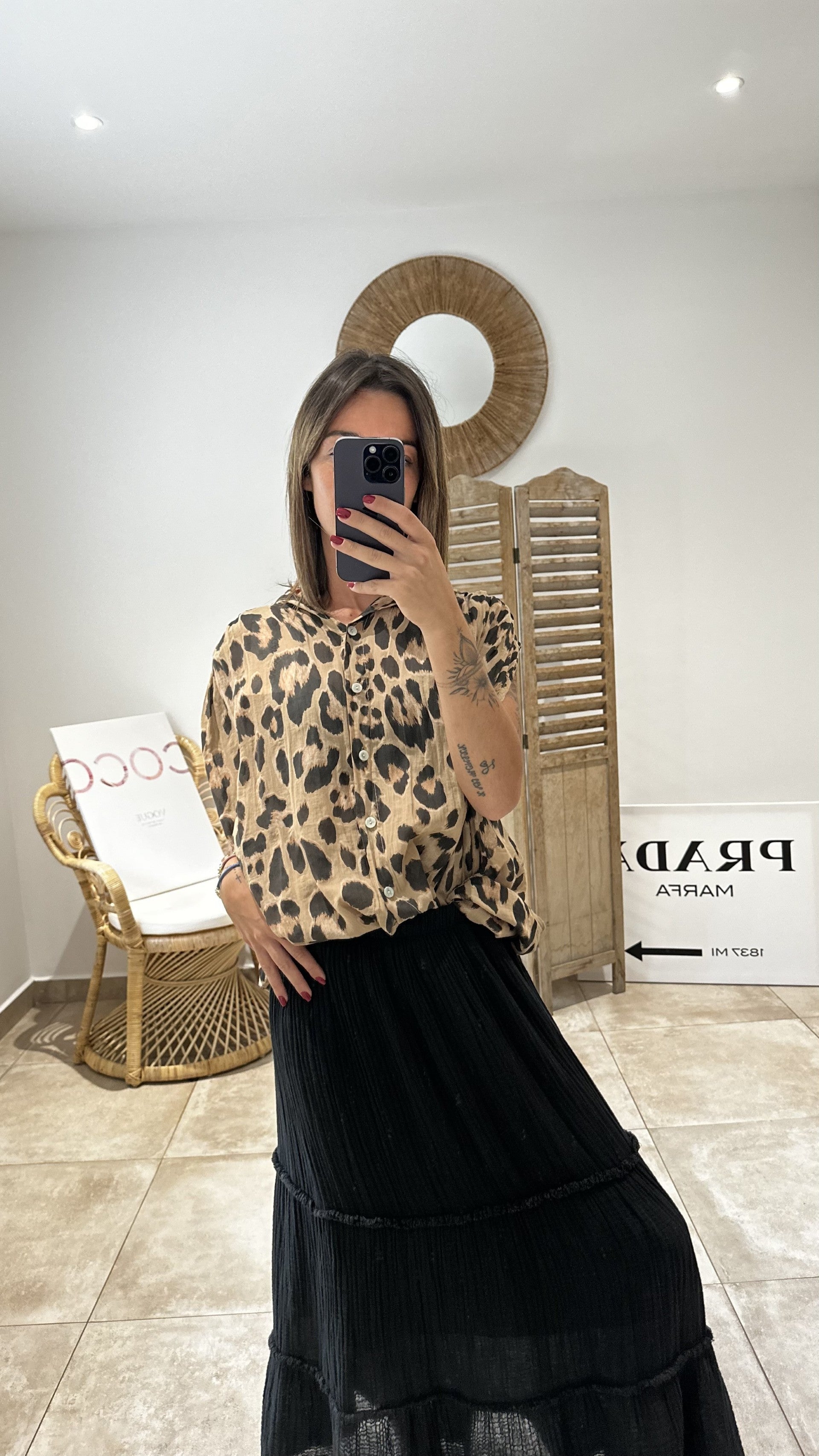 Blouse THAÏLLI Léopard