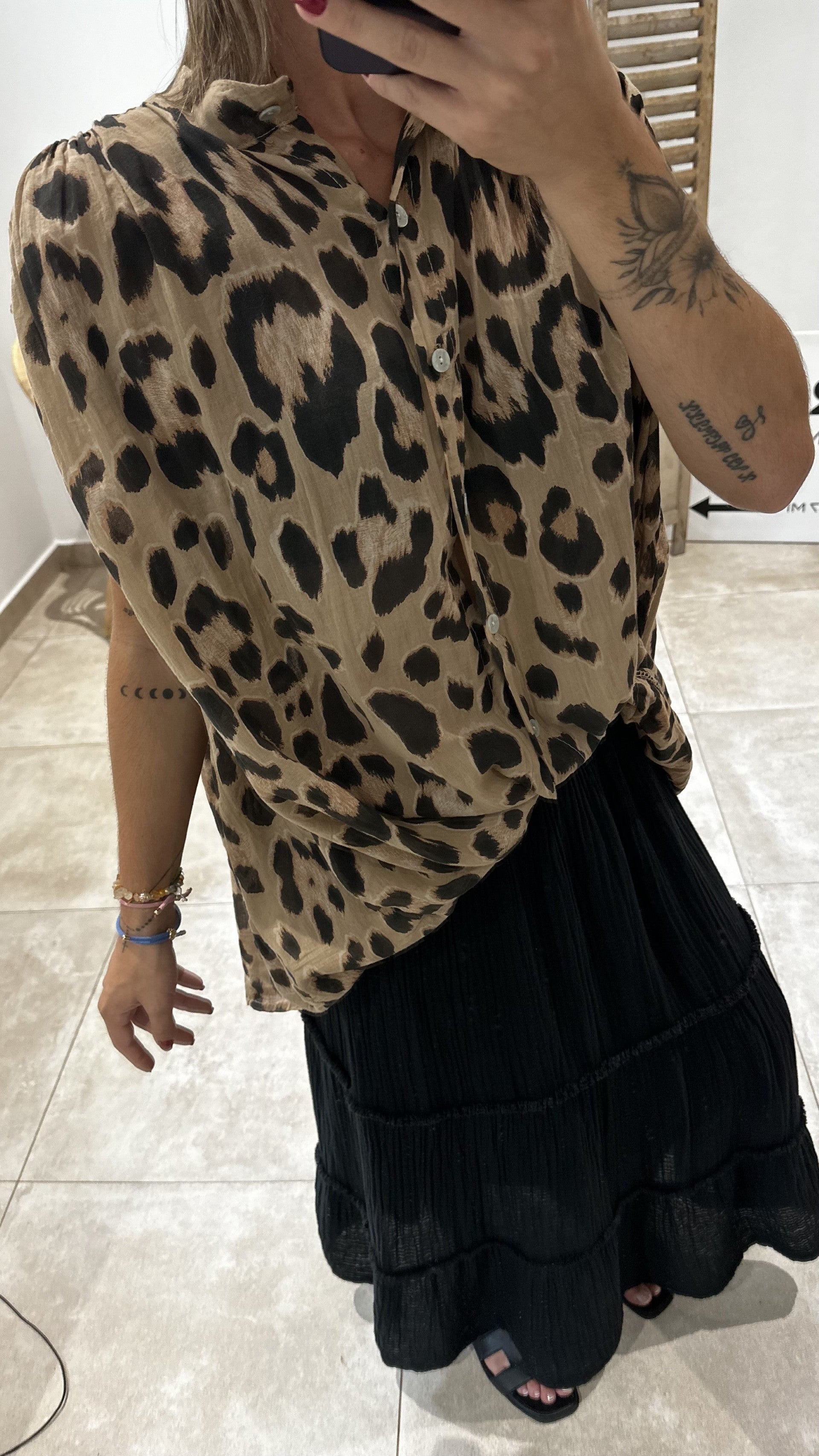 Blouse THAÏLLI Léopard