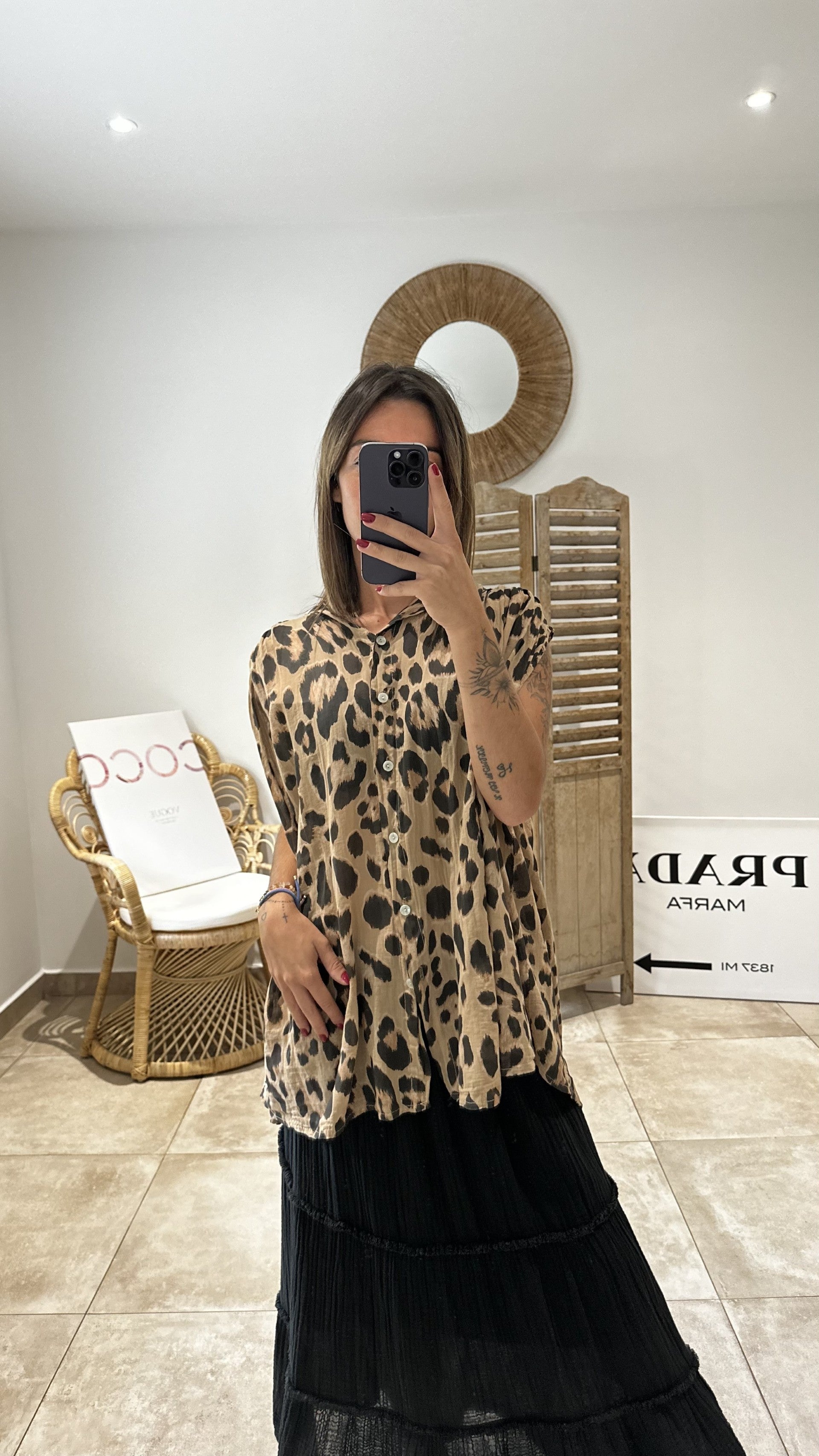 Blouse THAÏLLI Léopard