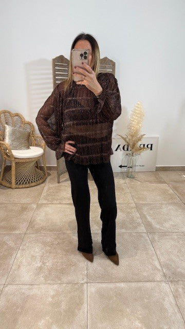 Blouse WENDY Chocolat