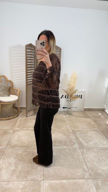 Blouse WENDY Chocolat
