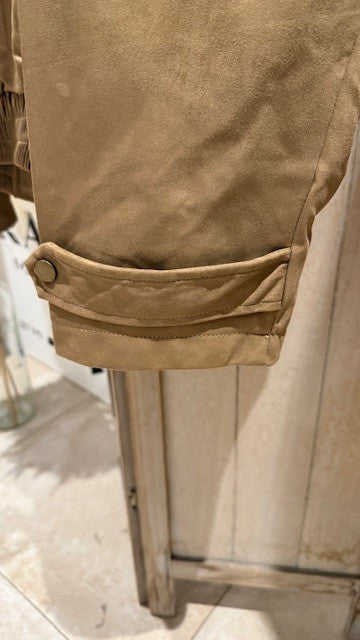 Blouson en suédine SUEDE Camel