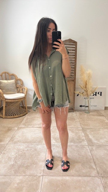 Chemise LENA Kaki
