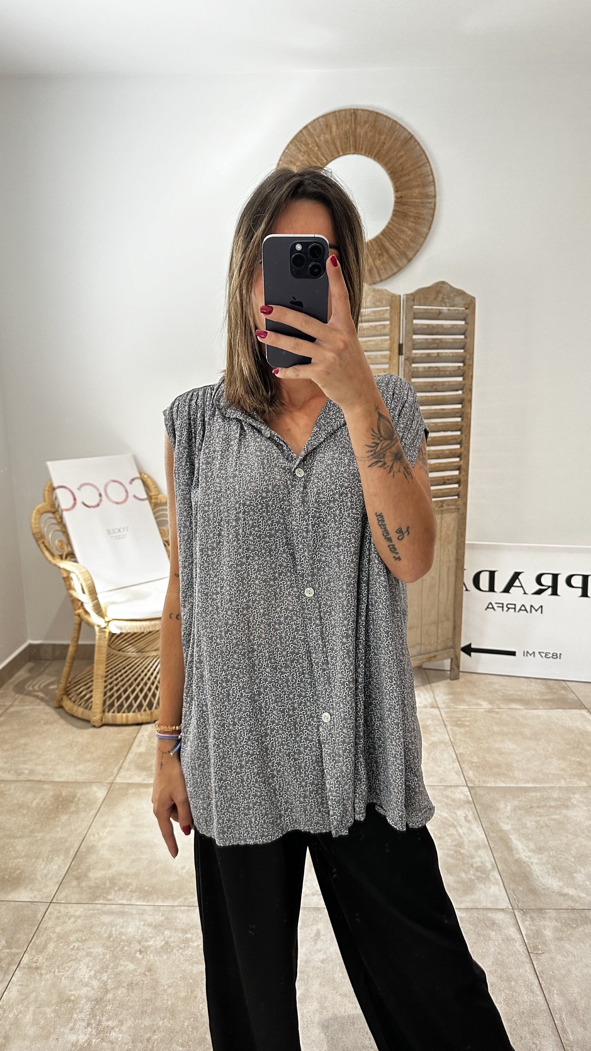 Chemise MATHILDA Gris