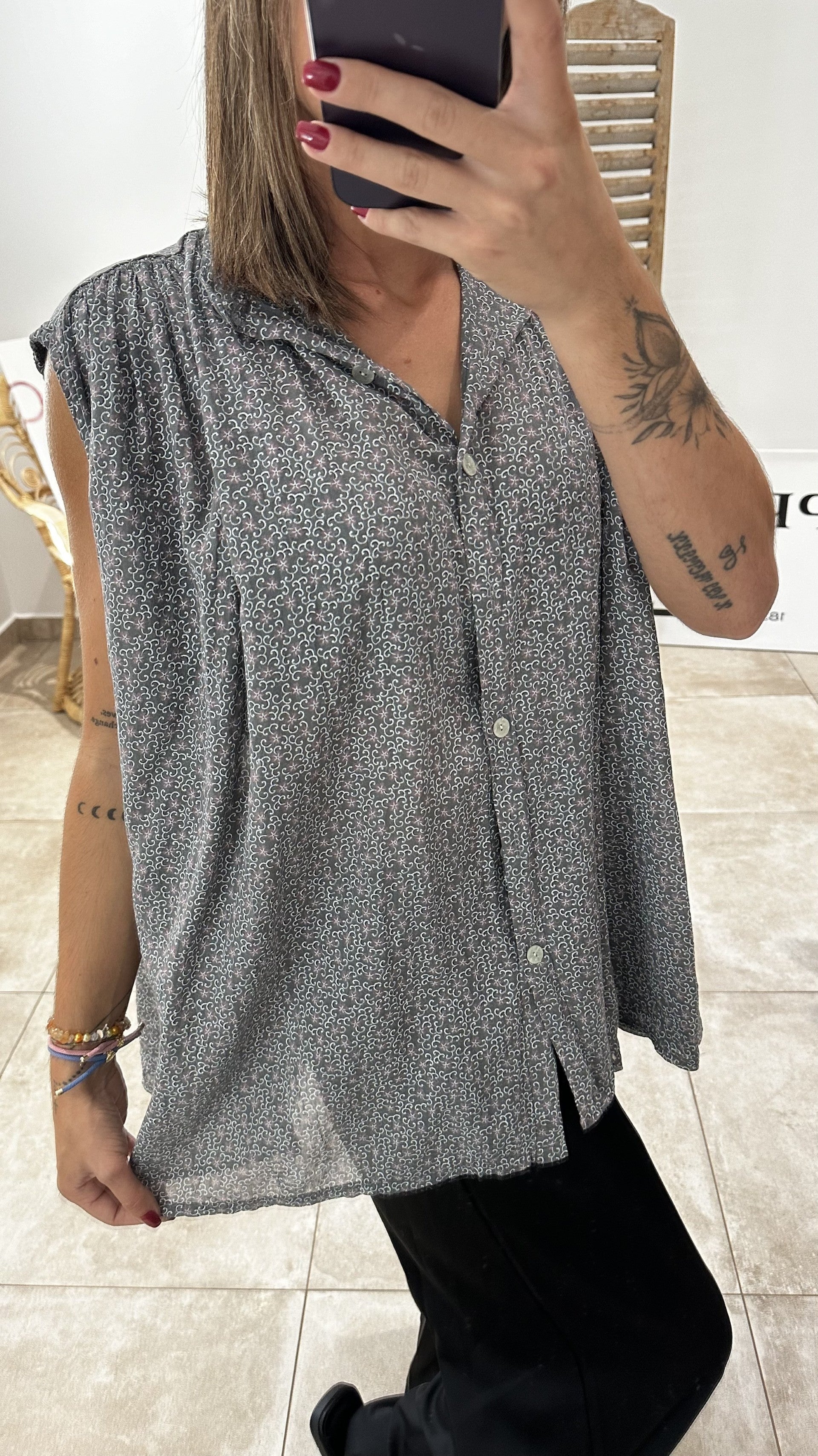 Chemise MATHILDA Gris