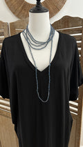 Collier Shinny Bleu Gris
