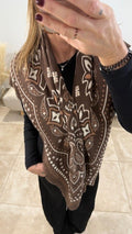 Foulard BANDY Chocolat 110*110 cm