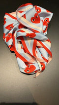 Foulard Imprimé Cœurs LOVELY Bleu ciel