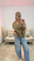 Gilet Gaze de coton ANTOINE Camel