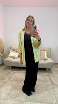 Gilet Lurex Manches 3/4 MEDY Jaune