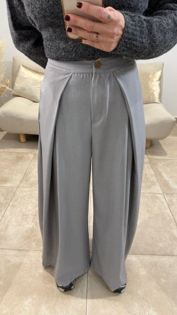 Pantalon Palazzo BRAD Gris