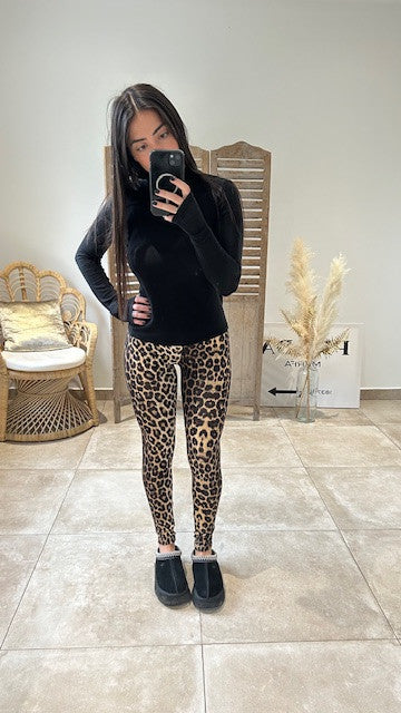 Legging ANNIE Léopard Beige