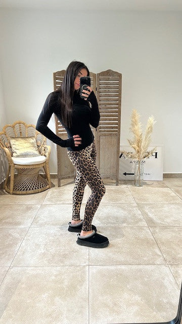 Legging ANNIE Léopard Beige