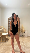 Maillot de bain LAURA Noir+Fleur