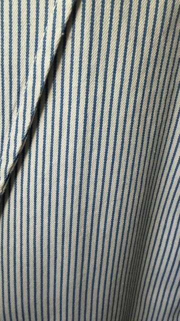 Pantalon en Denim Rayé WILL Bleu/Blanc