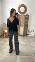 Pantalon GUAX Pois noir