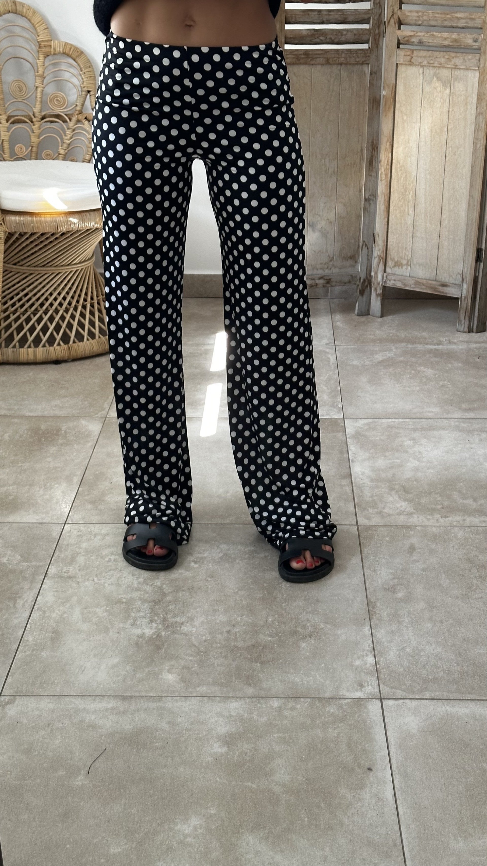 Pantalon GUAX Pois noir