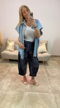Pantalon Imprimé Bandanas JOVI Marine