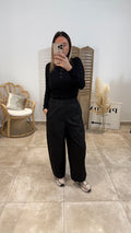 Pantalon large et droit COS Noir