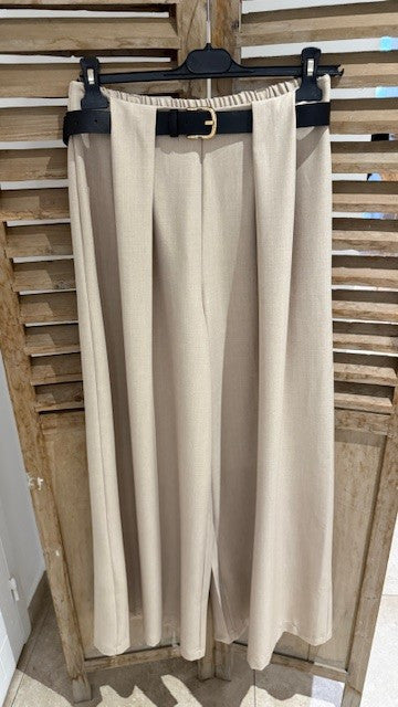 Pantalon large Palazzo LOUIS Beige