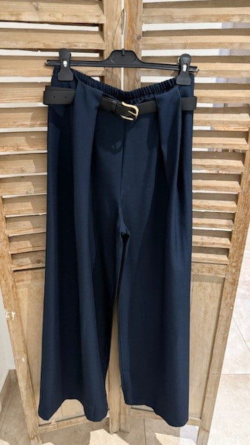 Pantalon large Palazzo LOUIS Marine