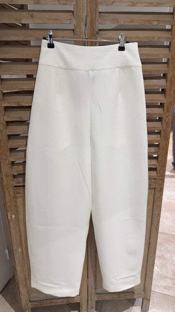 Pantalon Taille Haute CLASSICO Blanc