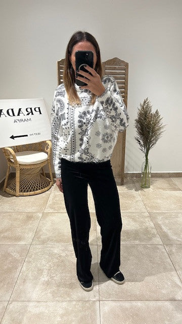 Pantalon VELA Velours noir