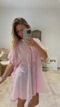 Robe Chemise LISA Rose clair