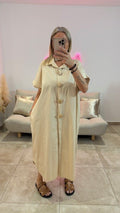 Robe Chemise longue CECILE Beige