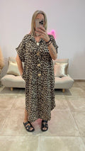 Robe Chemise longue LEONIE léopard