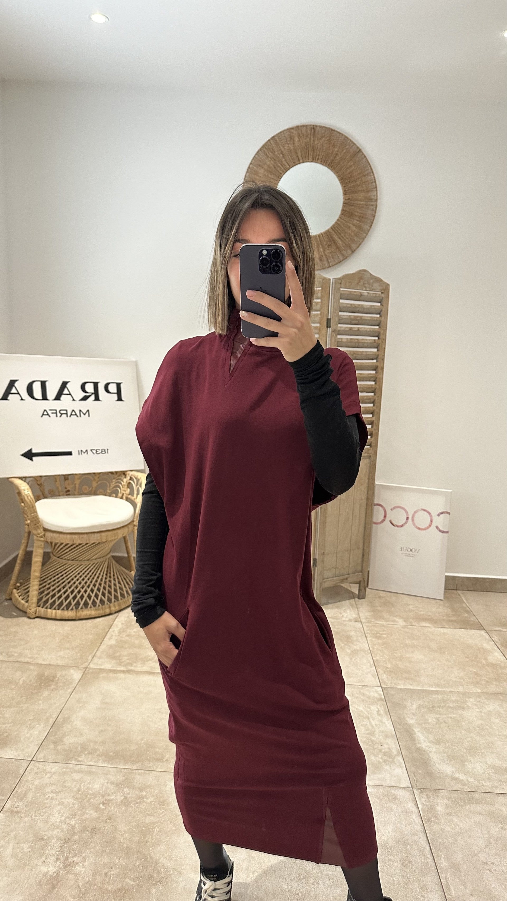 Robe GABY Bordeaux