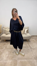 Robe Chemise Fluide MARINA Marine