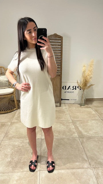 Robe Pull PERLE Beige
