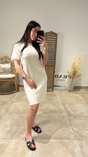 Robe Pull PERLE Beige