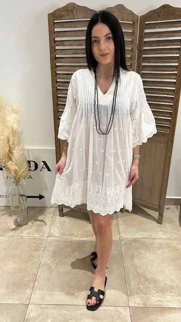 Robe TIZIANA Blanc
