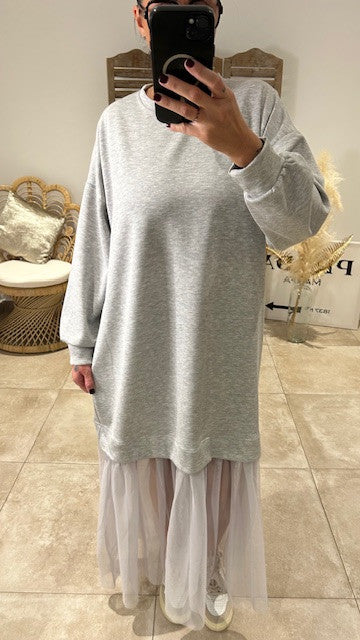 Robe LOLY Gris chiné