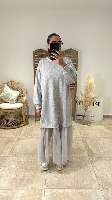 Robe LOLY Gris chiné