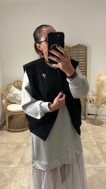 Robe LOLY Gris chiné