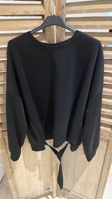 Sweat avec ceinture TOM Noir